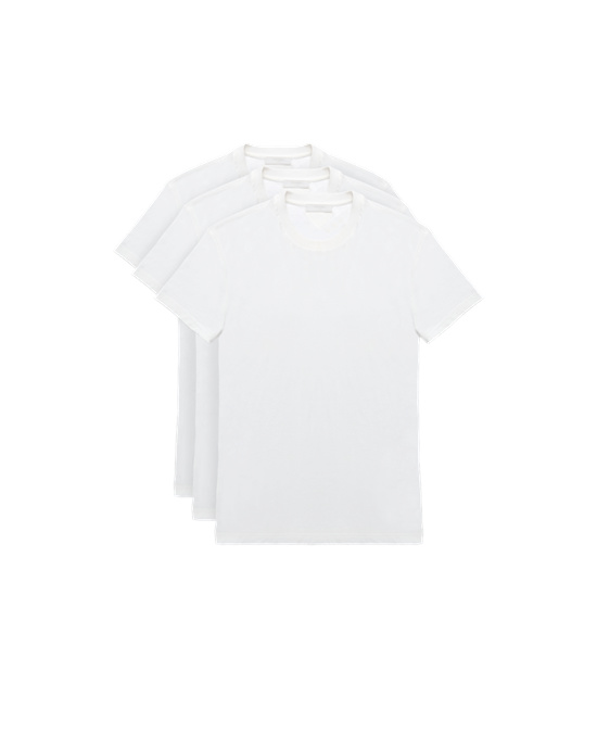 Prada Three Pack Algodon Jersey T-shirts Blancas | 51932-BNZA