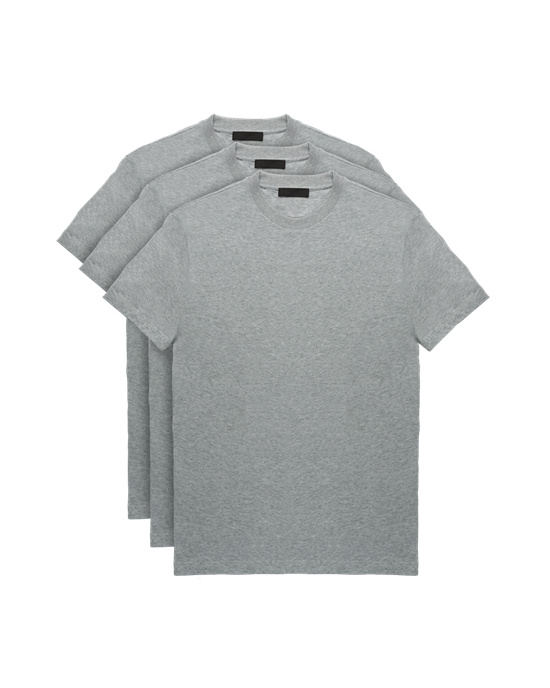 Prada Three Pack Algodon Jersey T-shirts Gris | 87213-EQVM