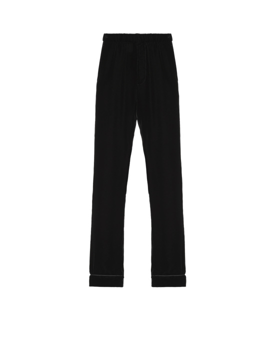 Prada Velvet Pants Negras | 61842-FIXA