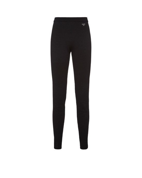 Prada Viscose And Wool Leggings Negras | 30871-IQCY